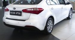 1 269 р. Защитная накладка на задний бампер RA  KIA Cerato  3 YD (2013-2016) дорестайлинг седан  с доставкой в г. Таганрог. Увеличить фотографию 4