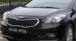 1 149 р. Реснички на фары RA  KIA Cerato  3 YD (2013-2016) дорестайлинг седан (Неокрашенные)  с доставкой в г. Таганрог. Увеличить фотографию 2