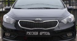 1 149 р. Реснички на фары RA  KIA Cerato  3 YD (2013-2016) дорестайлинг седан (Неокрашенные)  с доставкой в г. Таганрог. Увеличить фотографию 3