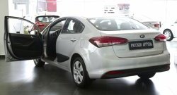 1 939 р. Накладки на порожки автомобиля RA  KIA Cerato  4 BD (2018-2024) дорестайлинг седан, рестайлинг седан  с доставкой в г. Таганрог. Увеличить фотографию 4