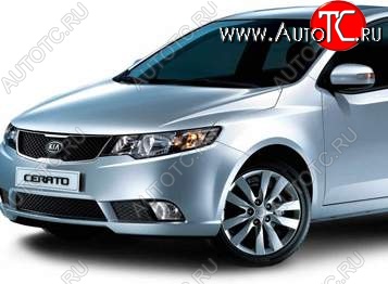 5 799 р. Левое крыло SAT (Тайвань) KIA Cerato 2 TD седан (2008-2013) (Неокрашенное)  с доставкой в г. Таганрог