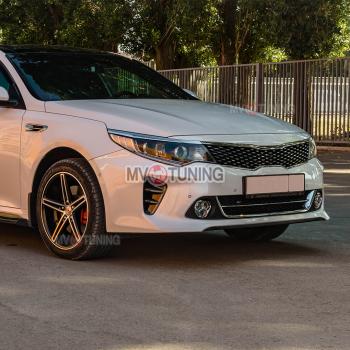 Реснички на фары MV-Tuning KIA Optima 4 JF дорестайлинг седан (2016-2018)