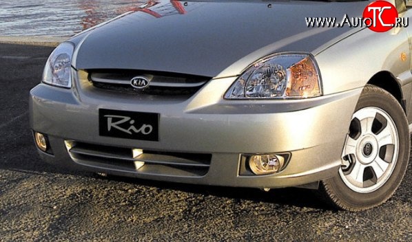 15 449 р. Передний бампер TYG  KIA Rio  1 DC (2002-2005) рестайлинг седан, рестайлинг универсал (Неокрашенный)  с доставкой в г. Таганрог