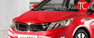 10 599 р. Капот Стандартный KIA Rio 3 QB рестайлинг седан (2015-2017) (Окрашенный)  с доставкой в г. Таганрог