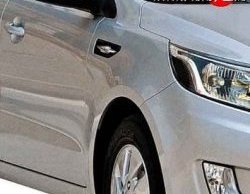 Переднее правое крыло Стандартное KIA Rio 3 QB рестайлинг седан (2015-2017)  (Окрашенное)