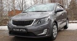 1 129 р. Реснички на фары RA KIA Rio 3 QB дорестайлинг седан (2011-2015) (Неокрашенные)  с доставкой в г. Таганрог. Увеличить фотографию 3