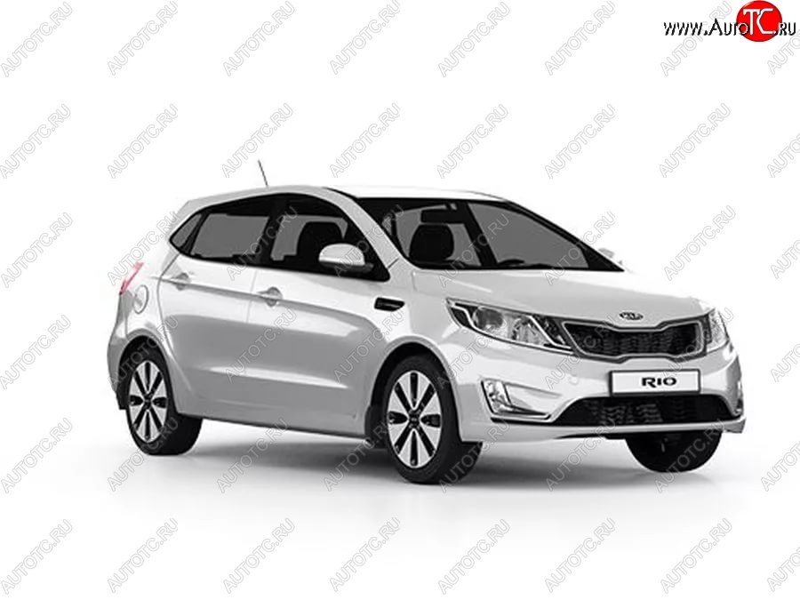 3 659 р. Стандартный передний бампер KIA Rio 3 QB дорестайлинг седан (2011-2015) (Окрашенный)  с доставкой в г. Таганрог