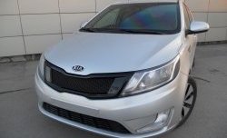 3 639 р. Решётка радиатора Pandora KIA Rio 3 QB дорестайлинг седан (2011-2015) (Неокрашенная)  с доставкой в г. Таганрог. Увеличить фотографию 6