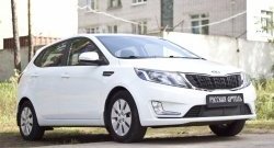 1 769 р. Защитная сетка решетки переднего бампера РА  KIA Rio  3 QB (2011-2015) дорестайлинг седан, дорестайлингхэтчбек5дв.  с доставкой в г. Таганрог. Увеличить фотографию 3