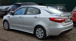 2 549 р. Спойлер LitCompany KIA Rio 3 QB рестайлинг седан (2015-2017) (Неокрашенный)  с доставкой в г. Таганрог. Увеличить фотографию 4