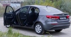 2 259 р. Накладки на порожки автомобиля RA v2  KIA Rio  3 QB (2015-2017) рестайлинг седан  с доставкой в г. Таганрог. Увеличить фотографию 2