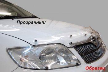 1 999 р. Дефлектор капота CA-Plastic  KIA Rio  X-line (2017-2021) (Classic черный, Без надписи)  с доставкой в г. Таганрог. Увеличить фотографию 3