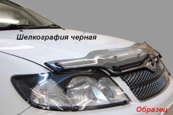 1 999 р. Дефлектор капота CA-Plastic  KIA Rio  X-line (2017-2021) (Classic черный, Без надписи)  с доставкой в г. Таганрог. Увеличить фотографию 7