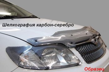 1 999 р. Дефлектор капота CA-Plastic  KIA Rio  X-line (2017-2021) (Classic черный, Без надписи)  с доставкой в г. Таганрог. Увеличить фотографию 9