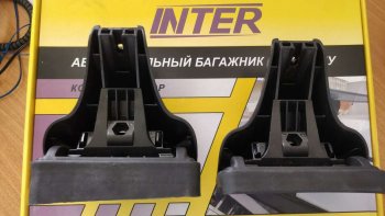 2 999 р. Комплект опор багажника INTER KIA Rio 4 FB дорестайлинг седан (2016-2020)  с доставкой в г. Таганрог. Увеличить фотографию 3