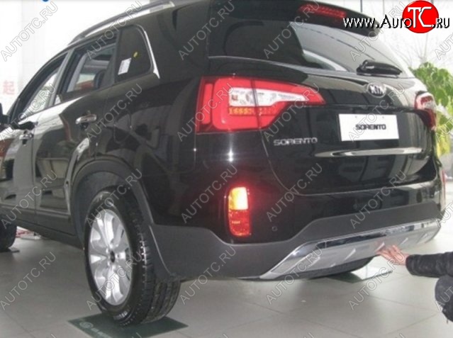 16 999 р. Накладка на задний бампер CT KIA Sorento XM рестайлинг (2012-2015) (Неокрашенная)  с доставкой в г. Таганрог