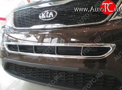 8 849 р. Накладка на передний воздуховод СТ KIA Sorento XM рестайлинг (2012-2015) (Неокрашенная)  с доставкой в г. Таганрог