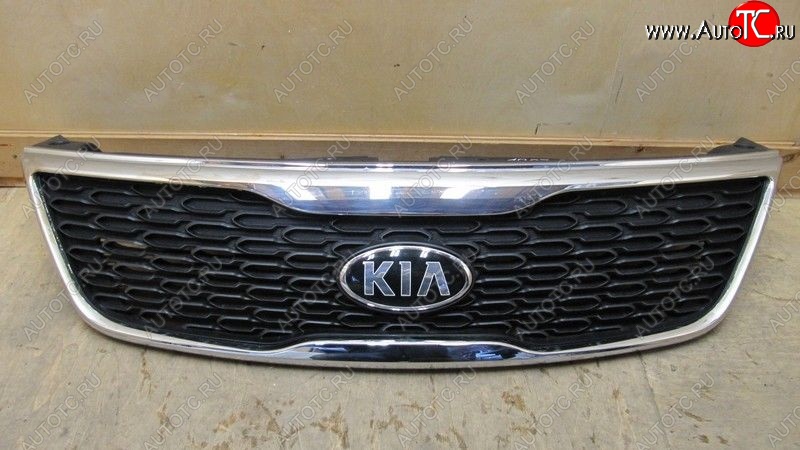 5 099 р. Решетка радиатора SPARD (хром) KIA Sorento XM рестайлинг (2012-2015) (Неокрашенная)  с доставкой в г. Таганрог