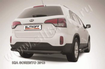 Защита заднего бампера из трубы d76 Slitkoff (длинная) KIA Sorento XM рестайлинг (2012-2015)