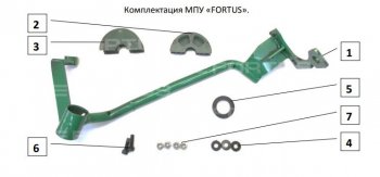 28 949 р. Замок рулевого вала FORTUS (бесштыревой)  KIA Sorento  MQ4 (2020-2022) (Вал d 17)  с доставкой в г. Таганрог. Увеличить фотографию 2