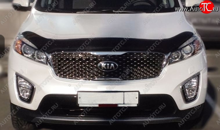 2 879 р. Дефлектор капота SIM KIA Sorento UM/Prime рестайлинг (2018-2020)  с доставкой в г. Таганрог