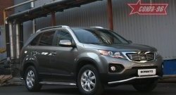 10 574 р. Защита переднего бампера одинарная Souz-96 (d60)  KIA Sorento  XM (2009-2012) дорестайлинг  с доставкой в г. Таганрог. Увеличить фотографию 1