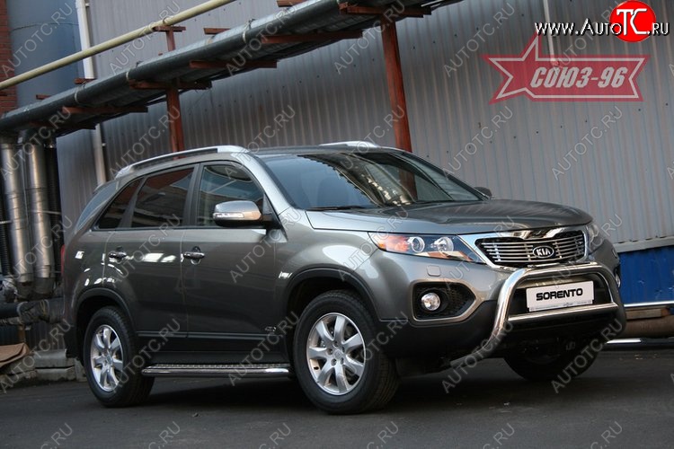 17 594 р. Защита переднего бампера Souz-96 (d76) KIA Sorento XM дорестайлинг (2009-2012)  с доставкой в г. Таганрог