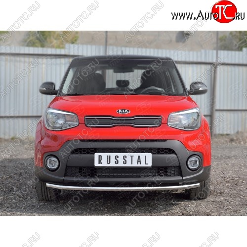 15 999 р. Одинарная защита переднего бампера диаметром 42 мм SLITKOFF  KIA Soul  PS (2014-2016) дорестайлинг  с доставкой в г. Таганрог