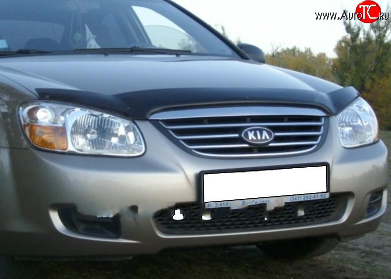 2 599 р. Дефлектор капота NovLine KIA Spectra (2000-2009)  с доставкой в г. Таганрог