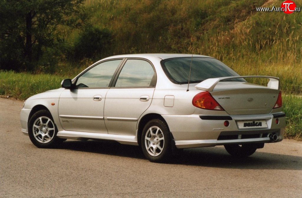 3 549 р. Пороги накладки Nika Sport KIA Spectra (2000-2009) (Неокрашенные)  с доставкой в г. Таганрог