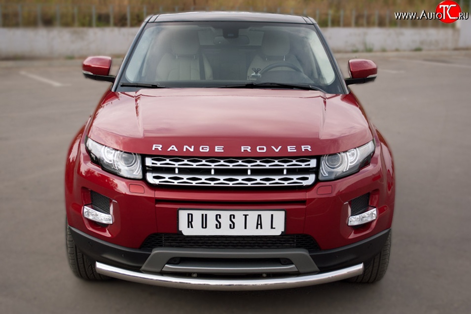 16 799 р. Одинарная защита переднего бампера диаметром 63 мм (Prestige u Pure) SLITKOFF  Land Rover Range Rover Evoque  1 L538 (2011-2015) дорестайлинг 3 дв., дорестайлинг 5 дв.  с доставкой в г. Таганрог