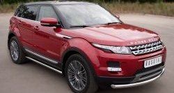 15 799 р. Защита порогов из круглой трубы диаметром 63 мм (Prestige u Pure) Russtal Land Rover Range Rover Evoque 1 L538 дорестайлинг 5 дв. (2011-2015) (Защита порогов с со скосами на торцах (вариант 1))  с доставкой в г. Таганрог. Увеличить фотографию 12