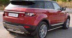 15 799 р. Защита порогов из круглой трубы диаметром 63 мм (Prestige u Pure) Russtal Land Rover Range Rover Evoque 1 L538 дорестайлинг 5 дв. (2011-2015) (Защита порогов с со скосами на торцах (вариант 1))  с доставкой в г. Таганрог. Увеличить фотографию 8