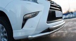 24 699 р. Защита переднего бампера (2 трубыØ63 мм, нержавейка) SLITKOFF  Lexus GX460  J150 (2013-2022) 1-ый рестайлинг, 2-ой рестайлинг  с доставкой в г. Таганрог. Увеличить фотографию 3