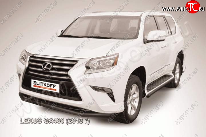 13 699 р. Защита переднего бампера из трубы d57 Slitkoff  Lexus GX460  J150 (2013-2022) 1-ый рестайлинг, 2-ой рестайлинг (Цвет: серебристый)  с доставкой в г. Таганрог