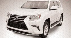 17 599 р. Одинарная защита переднего бампера из трубы диаметром 57 мм Slitkoff  Lexus GX460  J150 (2013-2022) 1-ый рестайлинг, 2-ой рестайлинг (Нержавейка, Полированная)  с доставкой в г. Таганрог. Увеличить фотографию 1