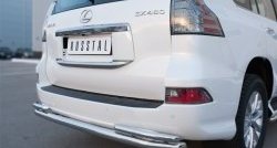 21 699 р. Защита заднего бампера (Ø63 и 42 мм, с углами, нержавейка) SLITKOFF  Lexus GX460  J150 (2013-2022) 1-ый рестайлинг, 2-ой рестайлинг  с доставкой в г. Таганрог. Увеличить фотографию 3