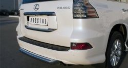 17 999 р. Защита заднего бампера (Ø76 мм, нержавейка) SLITKOFF  Lexus GX460  J150 (2013-2022) 1-ый рестайлинг, 2-ой рестайлинг  с доставкой в г. Таганрог. Увеличить фотографию 2