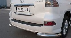 17 599 р. Защита заднего бампера (Ø76 мм уголки, нержавейка) SLITKOFF  Lexus GX460  J150 (2013-2022) 1-ый рестайлинг, 2-ой рестайлинг  с доставкой в г. Таганрог. Увеличить фотографию 2