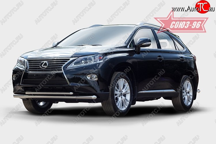 24 659 р. Защита переднего бампера одинарная Souz-96 (d60/42). Lexus RX 270 AL20 дорестайлинг (2015-2019)  с доставкой в г. Таганрог