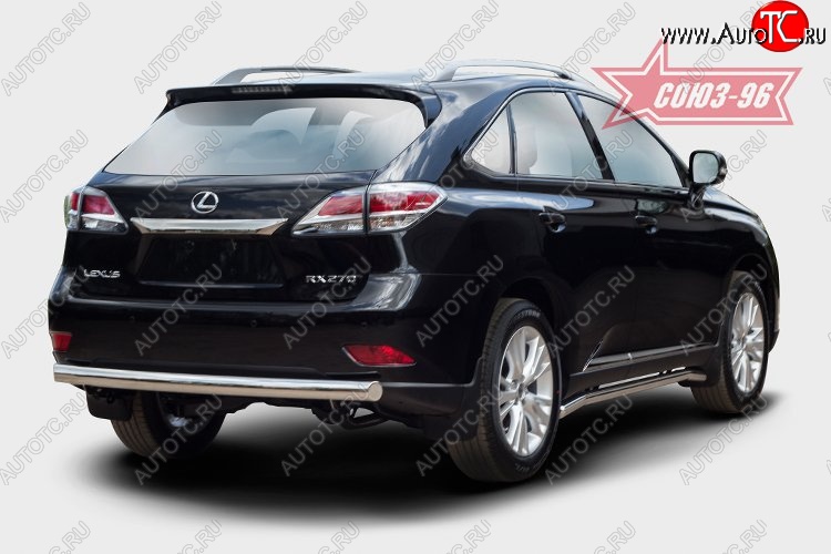 15 704 р. Овальная защита заднего бампера (d75х42) Souz-96 Lexus RX 270 AL20 дорестайлинг (2015-2019)  с доставкой в г. Таганрог