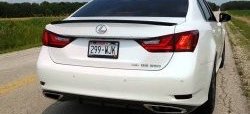 3 399 р. Лип спойлер F-Sport  Lexus GS250  L10 (2011-2016) (Неокрашенный)  с доставкой в г. Таганрог. Увеличить фотографию 7