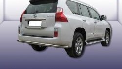 Защита заднего бампера из трубы диаметром 76 мм Slitkoff Lexus GX460 J150 дорестайлинг (2009-2013)