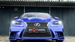 7 799 р. Клыки на передний бампер Tuning-Sport Lexus IS250 XE30 седан дорестайлинг (2013-2016) (Неокрашенная)  с доставкой в г. Таганрог. Увеличить фотографию 6