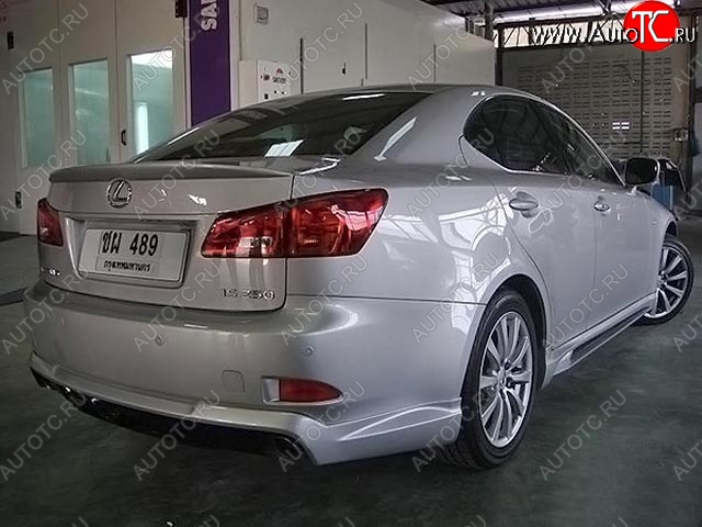 10 599 р. Накладка на задний бампер WALD SPORTS LINE Lexus IS250 XE20 седан дорестайлинг (2005-2013) (Неокрашенная)  с доставкой в г. Таганрог