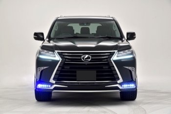 22 699 р. Накладка на передний бампер Автократ (без LED-оптики) Lexus LX450d J200 2-ой рестайлинг (2015-2022) (Неокрашенная)  с доставкой в г. Таганрог. Увеличить фотографию 11