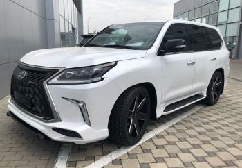 45 999 р. Юбка переднего бампера HEMMES Lexus LX450d J200 2-ой рестайлинг (2015-2022) (Неокрашенная)  с доставкой в г. Таганрог. Увеличить фотографию 3