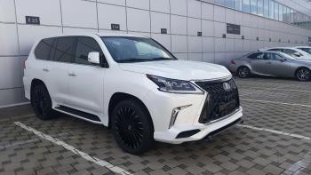 45 999 р. Юбка переднего бампера HEMMES Lexus LX450d J200 2-ой рестайлинг (2015-2022) (Неокрашенная)  с доставкой в г. Таганрог. Увеличить фотографию 5