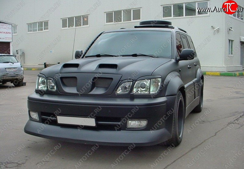 4 149 р. Реснички на фары CUSTOM Lexus LX470 J100 дорестайлинг (1998-2002) (Неокрашенные)  с доставкой в г. Таганрог