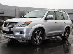 17 499 р. Накладки на колёсные арки GOLDMAN DAMD Lexus LX570 J200 дорестайлинг (2007-2012) (Неокрашенные)  с доставкой в г. Таганрог. Увеличить фотографию 2